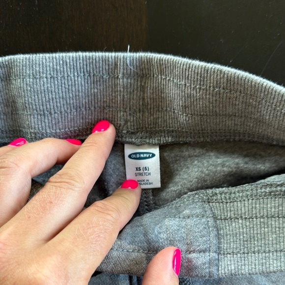 Old Navy Gray Joggers with Tapered Fit - Picture 2 of 2